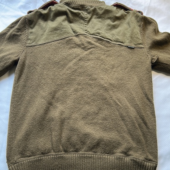 Oakley Lambs Wool Pullover Sweater Military Green Milsim Army Style Sweatshirt - Picture 13 of 13